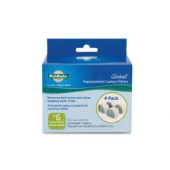 PetSafe Drinkwell Replacement Carbon Filters, Ceramic Fountains, 4-Pack